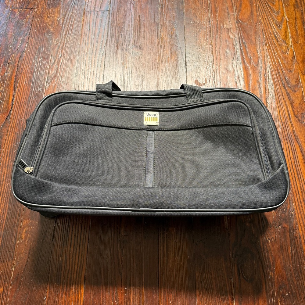 Vintage Jeep Duffel Bag Black Logo